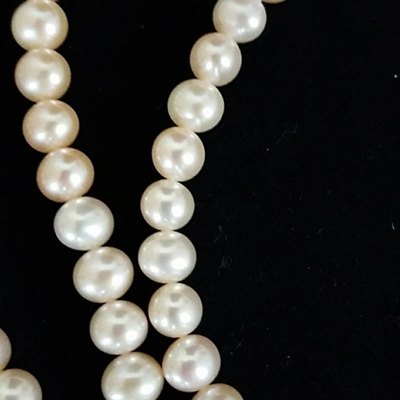 Freshwater pearls necklace. Ligiht Pink, New - Picture 5 of 7